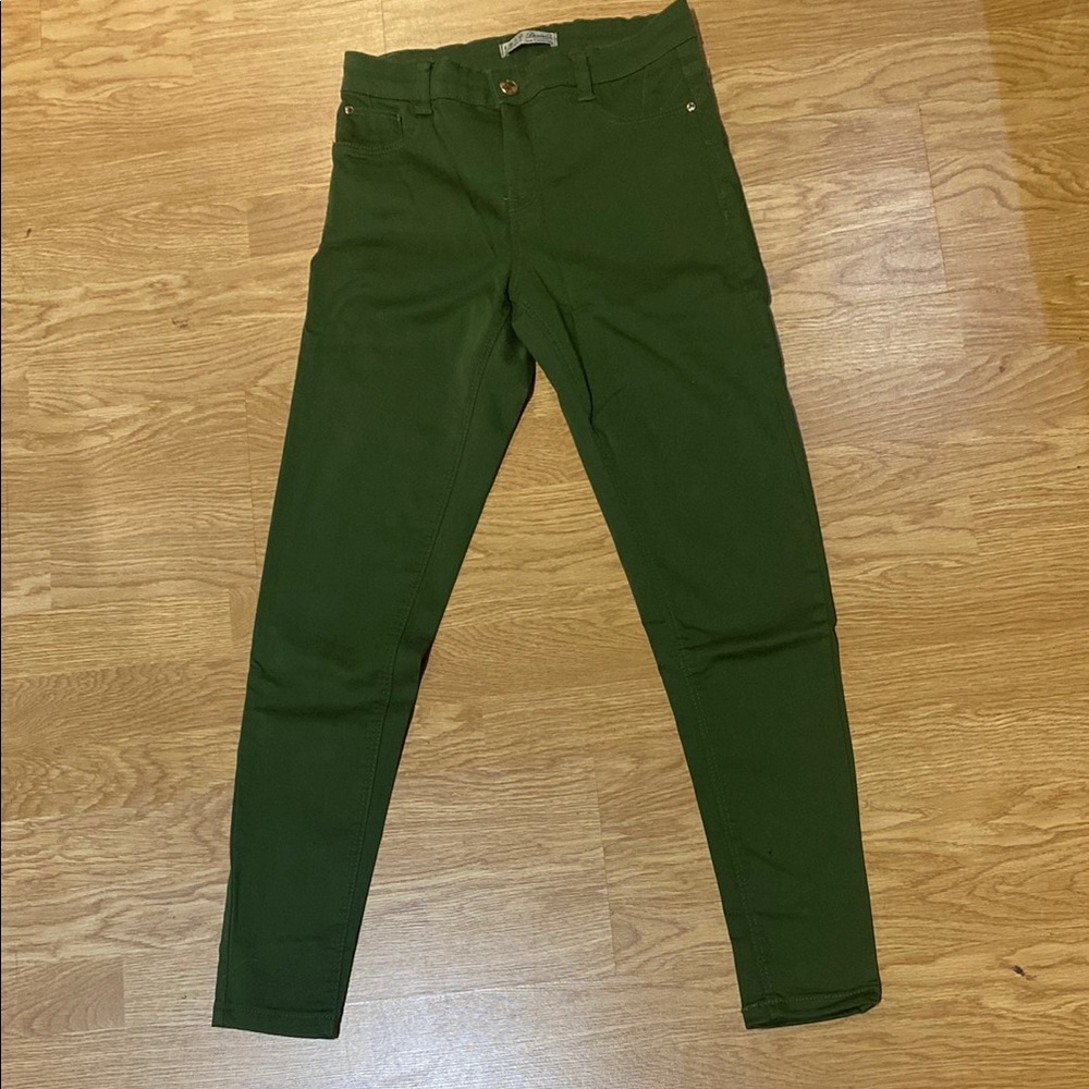 Olive Green Skinny Pants